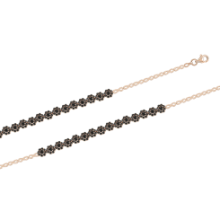 Armband mit schwarzen Zirkonia 