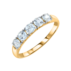 Damenring mit Swarovski Zirkonia 