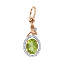 Anhänger mit Peridot und Zirkonia 