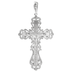 Pendant cross with engraving 