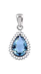 Pendant with zirconia 