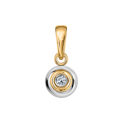 Pendant with diamond and ceramic 