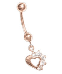 Bauchpiercing mit Zirkonia 