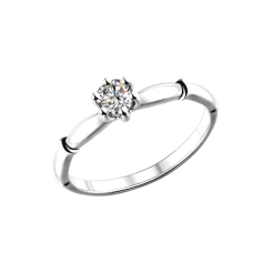 Women's ring with zirconia 