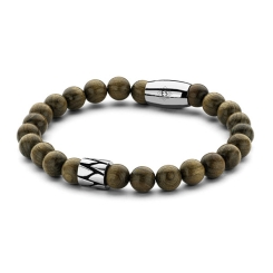 Armband mit Perlen aus Edelholz 