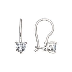 Earrings with zirconia 