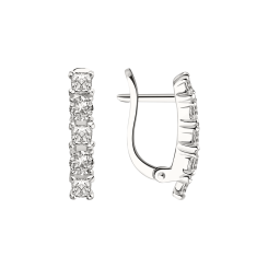 Earrings with zirconia 