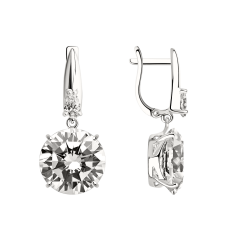 Earrings with zirconia 
