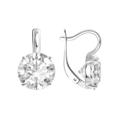 Earrings with zirconia 