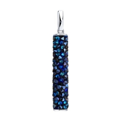 Anhänger mit blauen Kristallen Swarovski 