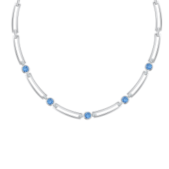 Necklace with zirconia 