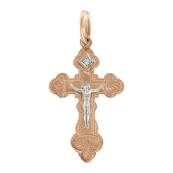 Anhänger–Kreuz mit Zirkonia 