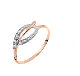 Damenring mit Zirkonia 18 mm (57)