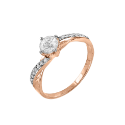 Damenring mit Swarovski Zirkonia 