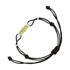 Armband mit Zirkonia und Chrysolith 