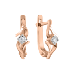 Earrings with diamonds 