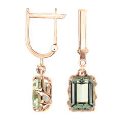 Ohrhänger mit grünem Amethyst 