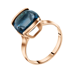 Damenring mit London Blue Topas 