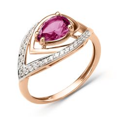 Damenring mit Zirkonia und Korund 