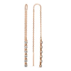 Earrings with zirconia 