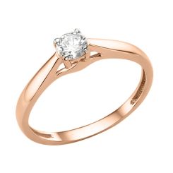 Women's ring with zirconia 