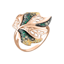 Women's ring with zirconia 