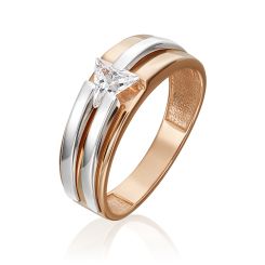 Women's ring with zirconia 
