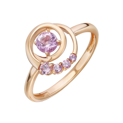 Damenring mit Amethysten 