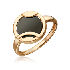 Women's ring with onyx 