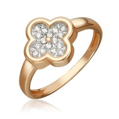 Women's ring with zirconia 