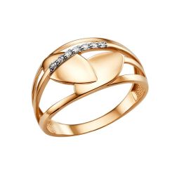Women's ring with zirconia 