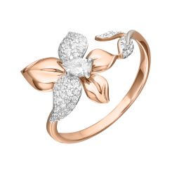 Women's ring with zirconia 