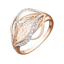 Women's ring with zirconia 