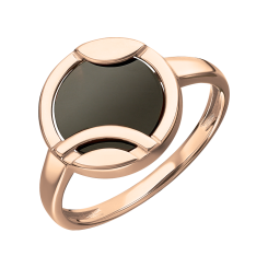 Women's ring with onyx 