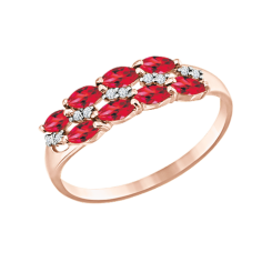 Damenring mit  Zirkonia 