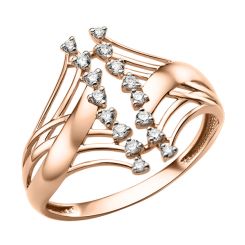 Women's ring with zirconia 