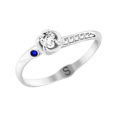 Damenring mit Zirkonia 