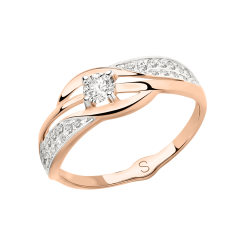 Damenring mit Zirkonia 