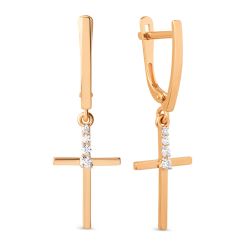 Earrings with zirconia 