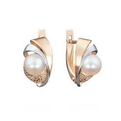 Серьги с жемчугами 