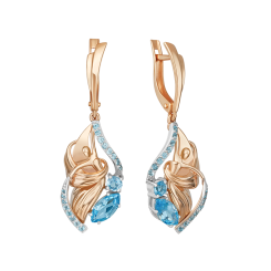 Ohrhänger mit Topas 