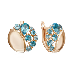Earrings with topazes 