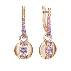 Серьги с аметистами 