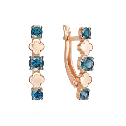 Earrings with topazes 