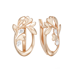 Earrings with zirconia 