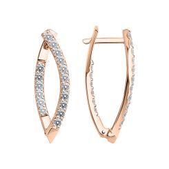Earrings with zirconia 