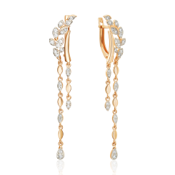 Earrings with zirconia 