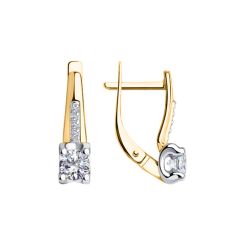 Earrings with zirconia 