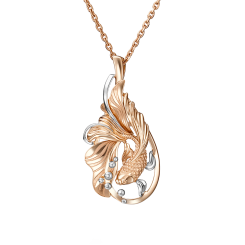 Anhänger "Gold fisch" 