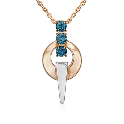 Подвеска с топазами 